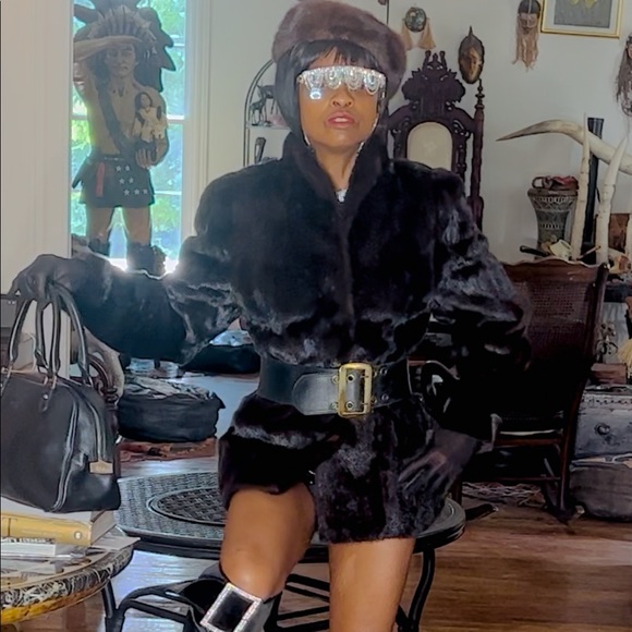 New Designer Giorgia Collection Sable Brown color Mink Fur Coat, Jacket 8 - Picture 1 of 16